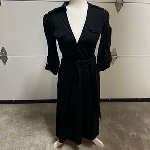 Diane von Furstenberg classic black wrap dress